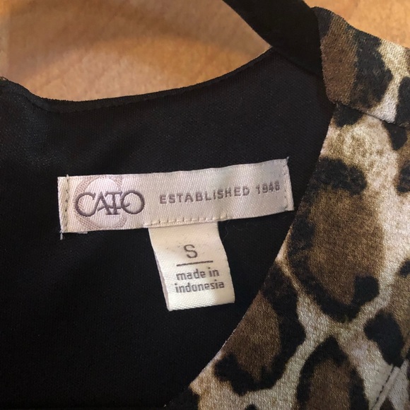 NWOT Leopard Print Long Sleeve Dress Size Small - Picture 3 of 3